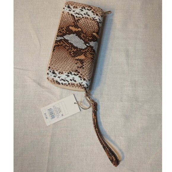 Women's Snake Print Double Zip Wallet - A New Day - Picture 4 of 6